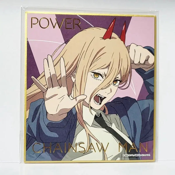 [BUNJANG] Chainsaw Man Power Shikishi / 체인소맨 파워 색지