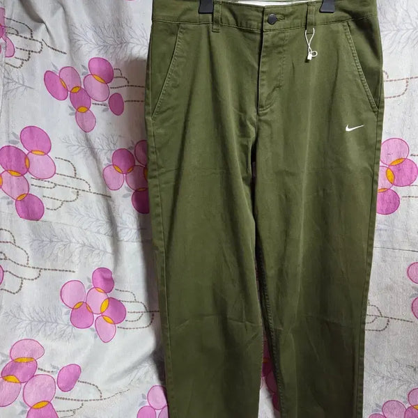 [BUNJANG] Nike Khaki Cotton Pants XL / 나이키 카키색 면바지 XL(33)