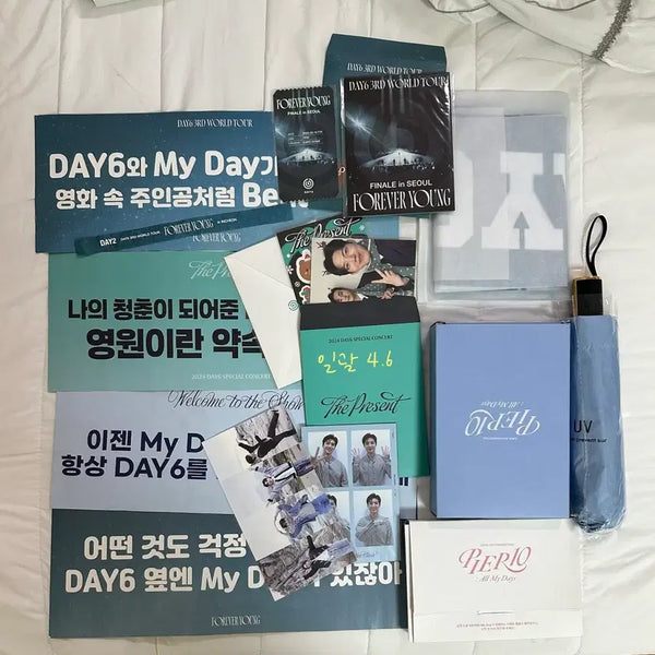 [BUNJANG] Day6 Forever Young Cherry Blossom Concert Pier 10 Fanmeeting Entrance Gift Made Zone Slogan Bundle / 데이식스 포에버영 벚꽃콘 피어텐 팬미팅 입장 기프트 마데존 슬로건 클콘
