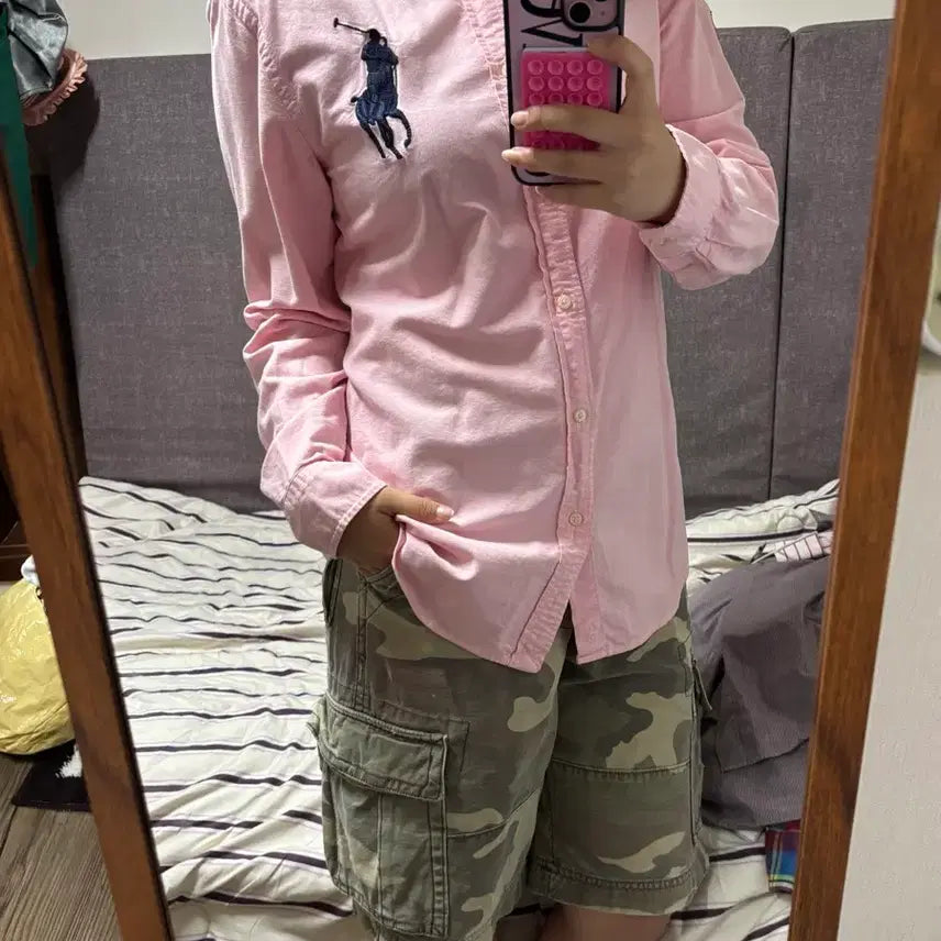 [BUNJANG] Polo Ralph Lauren Pink Oxford Shirt XL / 폴로 랄프로렌 셔츠 핑크 옥스포드 셔츠