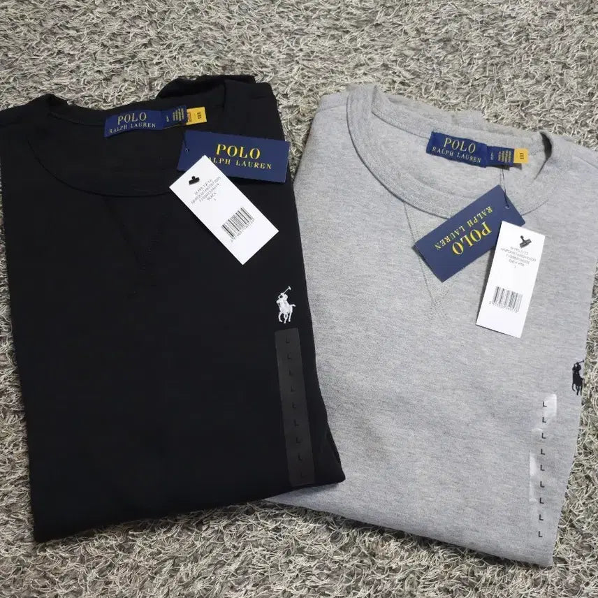 [BUNJANG] Polo Ralph Lauren Crewneck Sweatshirt Black/Grey / 폴로 랄프로렌 맨투맨 블랙/그레이