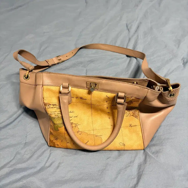 [BUNJANG] Prima Classe World Map Shoulder Bag / 프리마클라쎄 세계지도 숄더백
