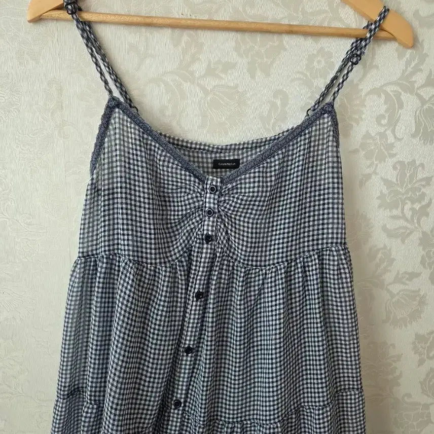 [BUNJANG]  Mori Girl Check Pattern Ruffle Dress / 모리걸 캉캉 원피스