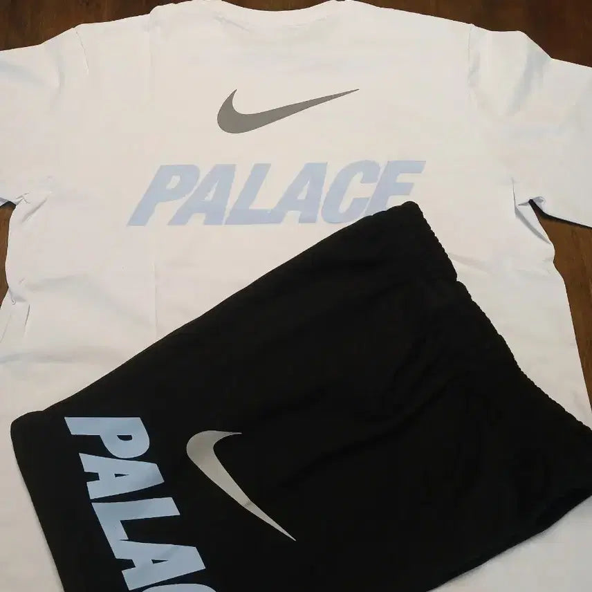 [BUNJANG] Nike x Palace Collaboration T-Shirt and Shorts Set / 나이키 팔라스 반팔 세트