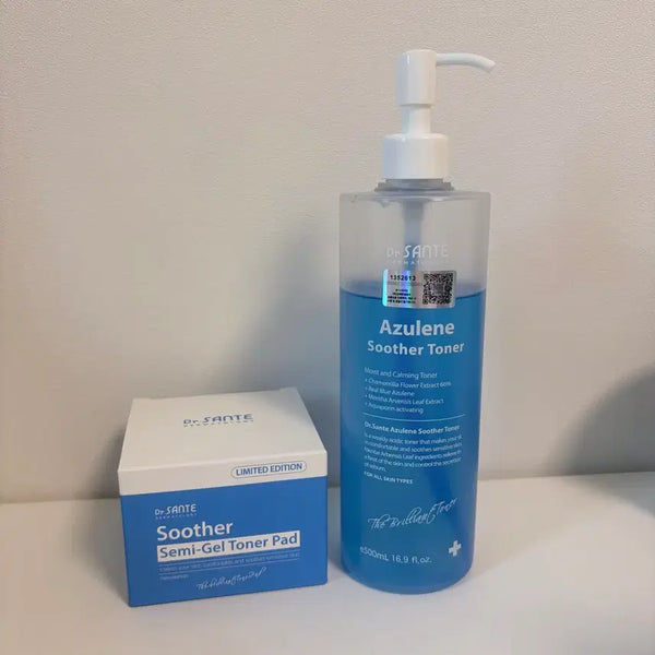 [BUNJANG] Dr. Santer Azulene Sudor Toner 500mL + Sealed Sudor Toner Pad Set / 닥터상떼 아줄렌 수더 토너 500mL + [미개봉] 수더 토너 패드