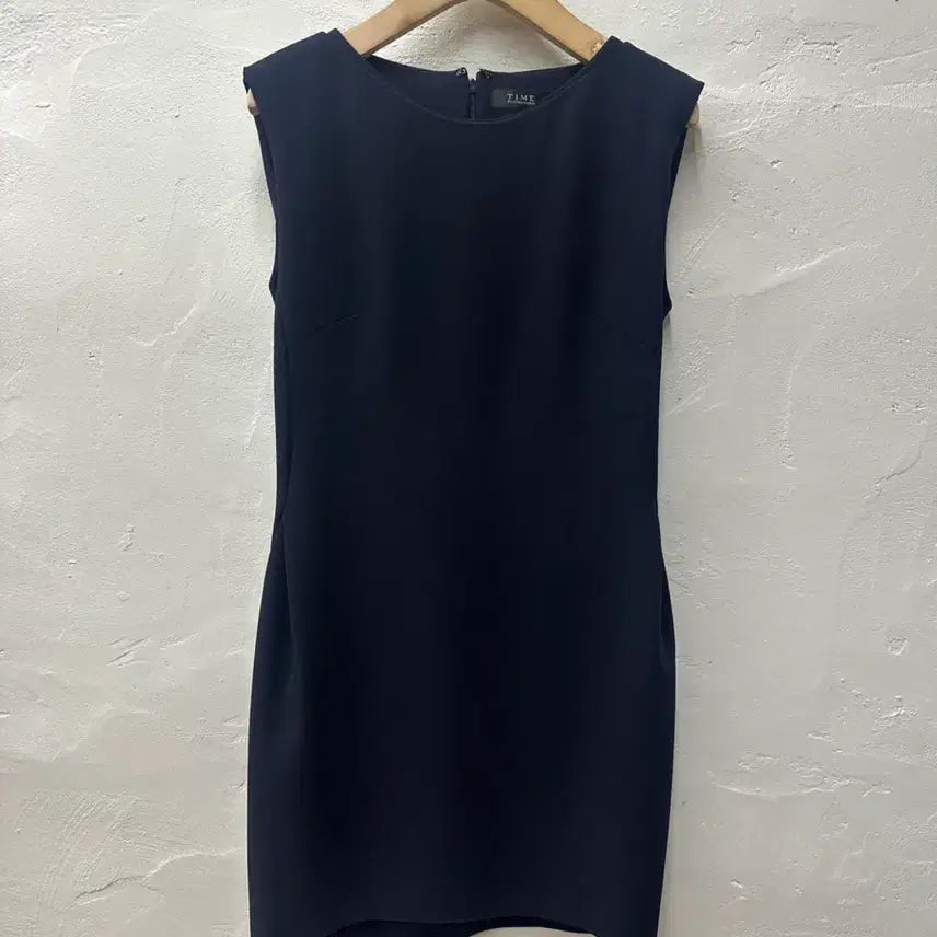 [BUNJANG] TIME Women's Sleeveless Dress Navy Size 55 / 타임 여 원피스 네이비/민소매 55