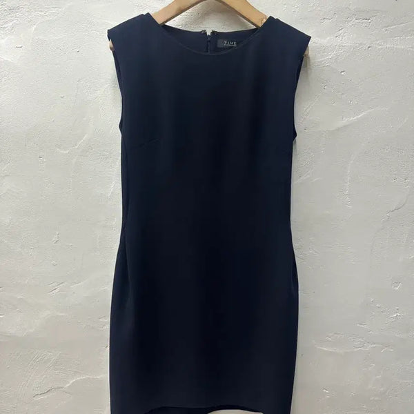 [BUNJANG] TIME Women's Sleeveless Dress Navy Size 55 / 타임 여 원피스 네이비/민소매 55