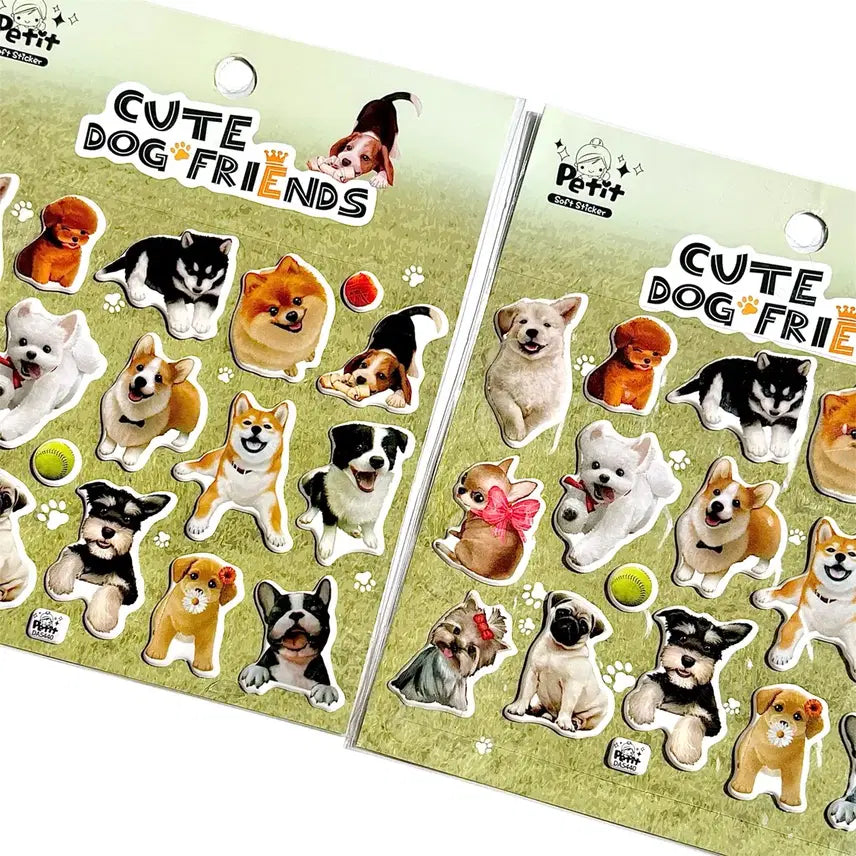 [BUNJANG] 3D Dog Stickers / 강아지 입체 스티커