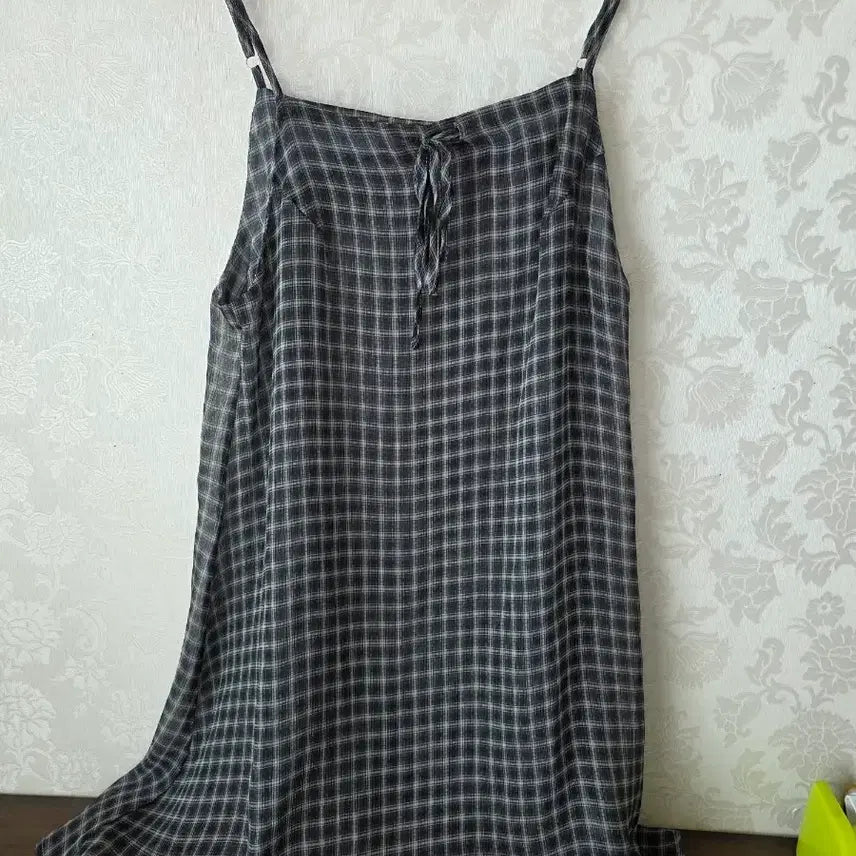 [BUNJANG] 66Girls Check Pattern Midi Dress / 육육걸즈 원피스