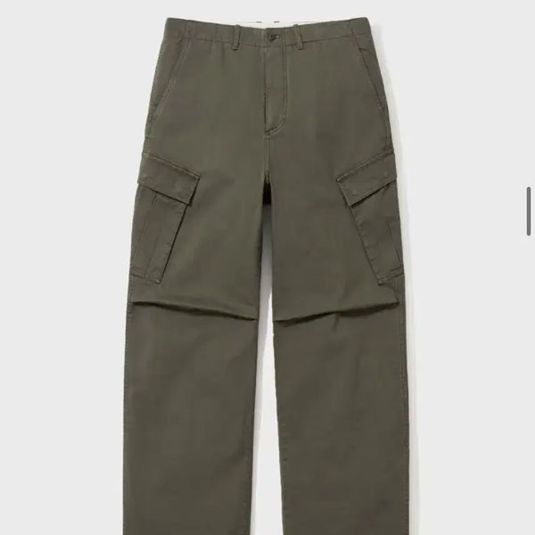 [BUNJANG] Pottery Garment Washed Cargo Pants Khaki Size 4 / 포터리 가먼트 워시드 카고팬츠 카키 4