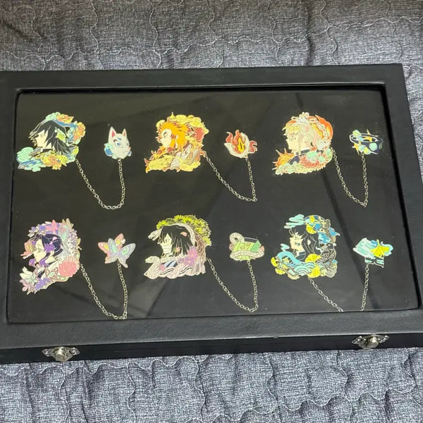 [BUNJANG] Demon Slayer Official Metal Badge Bundle Set / 귀멸의칼날 비공식 금속 뱃지 일괄(기유 렌고쿠 우즈이 무이치로 시노부
