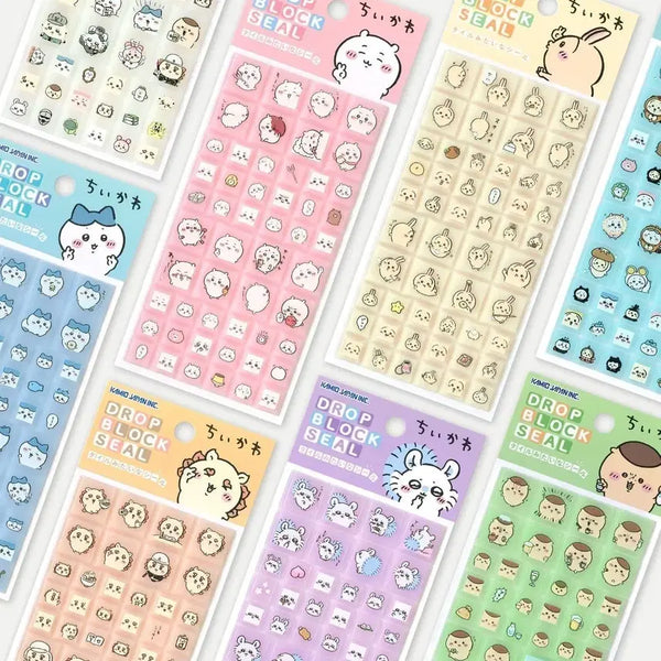 [BUNJANG] Chiikawa Drop Tile Sticker Mix 1 & Mix 2 / 치이카와 드롭 타일 스티커