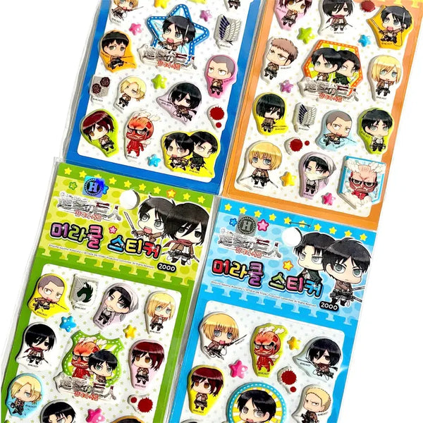 [BUNJANG] Attack on Titan Miracle 3D Sticker (2014) / 고전) 진격의 거인 미라클 입체 스티커