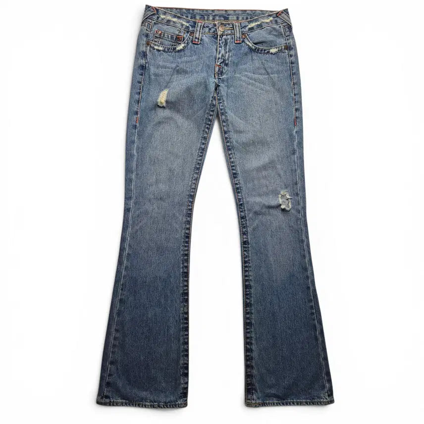 [BUNJANG] True Religion Low-Rise Boot-Cut Denim Jeans (Size 29) / [3일간 20%할인] [29] 트루릴리젼 로우라이즈 부츠컷 데님팬츠 USA