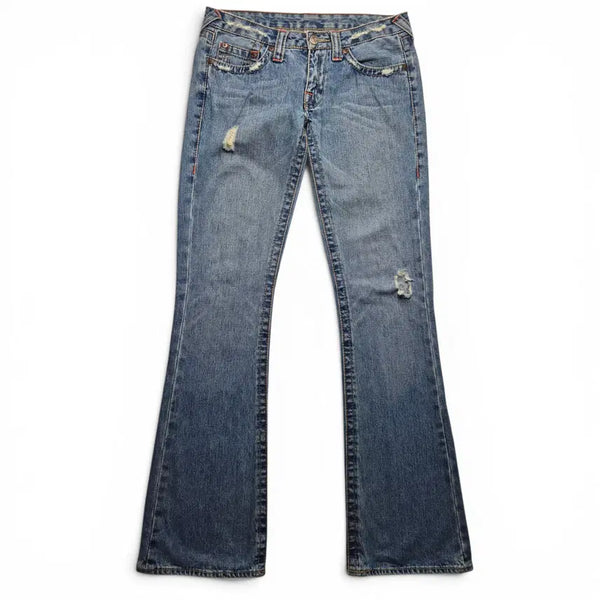 [BUNJANG] True Religion Low-Rise Boot-Cut Denim Jeans (Size 29) / [3일간 20%할인] [29] 트루릴리젼 로우라이즈 부츠컷 데님팬츠 USA