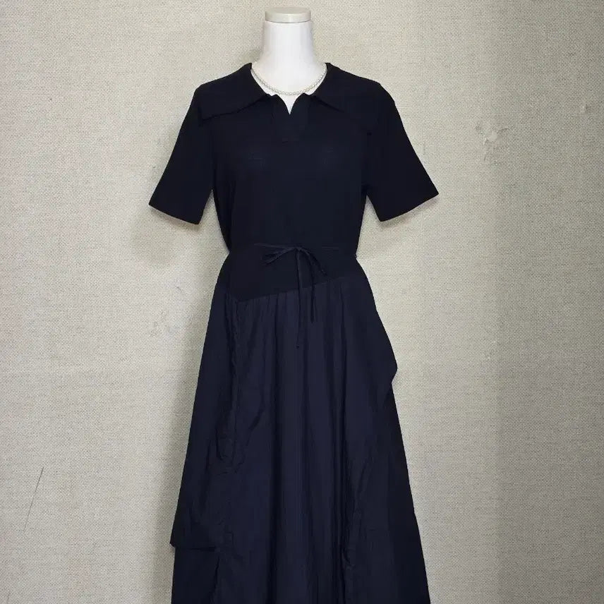 [BUNJANG] SJSJ Navy Long Dress / 한섬SJSJ 롱원피스(23년도)