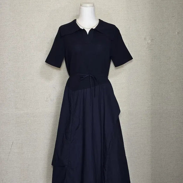 [BUNJANG] SJSJ Navy Long Dress / 한섬SJSJ 롱원피스(23년도)