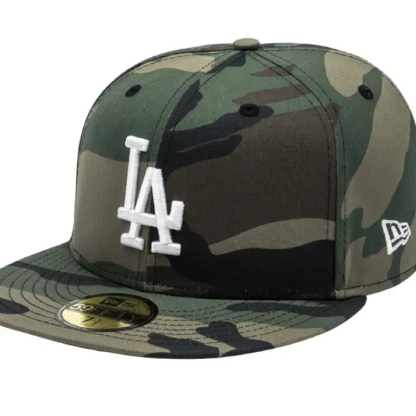 [BUNJANG] New Era LA Dodgers Fitted Cap Woodland Camo 7 1/2 / 뉴에라 LA다저스 피티드 캡 우드랜드 카모 712 (59.6)