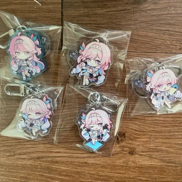 [BUNJANG] MeiJyo 2nd Anniversary Denia Acrylic Keyring Set (5 Types) / 명조 2주년 띵페 데니아 아크릴 키링 5종