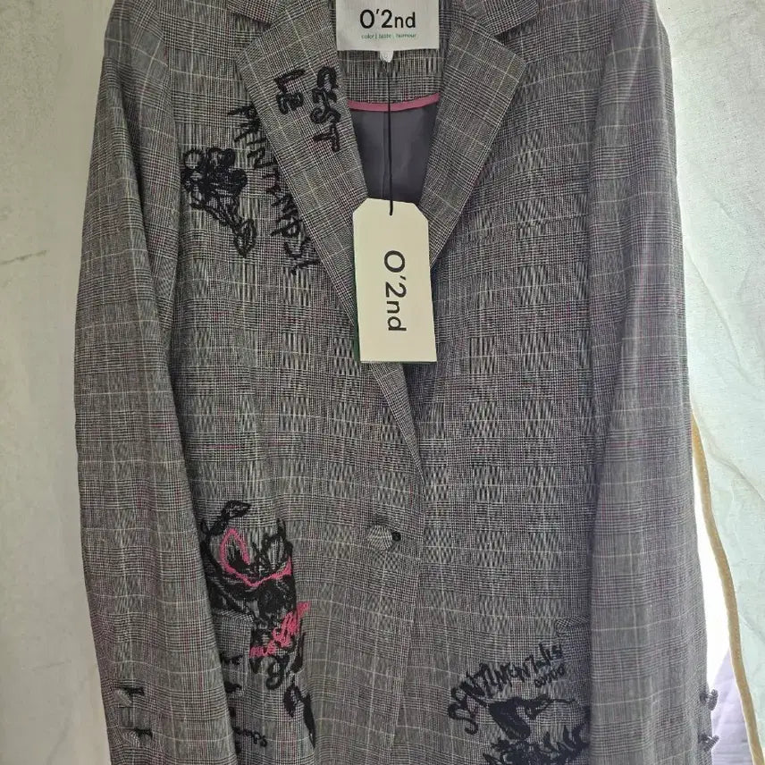 [BUNJANG] O'2nd Check Single Jacket / O'2nd 체크 싱글 자켓