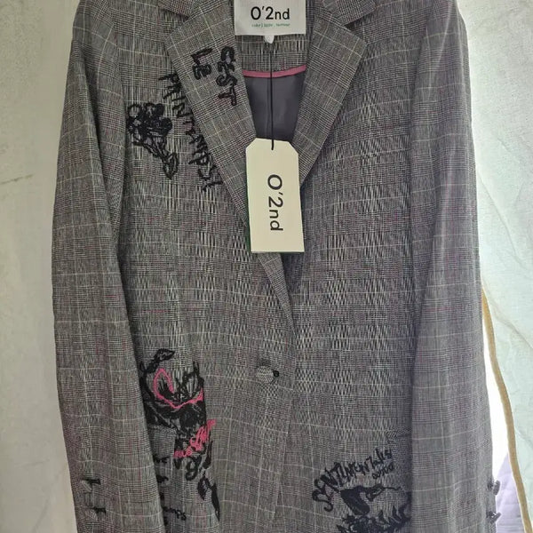[BUNJANG] O'2nd Check Single Jacket / O'2nd 체크 싱글 자켓