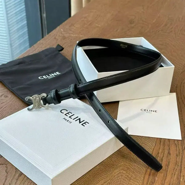 [BUNJANG] Celine Triomphe Belt 1.8cm Silver Buckle / 셀린 트리옹프 벨트 1.8cm 실버버클 85
