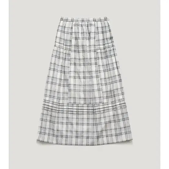 [BUNJANG] Par Peng Check Long Skirt S New / 파르벵 체크 롱스커트 S 새상품