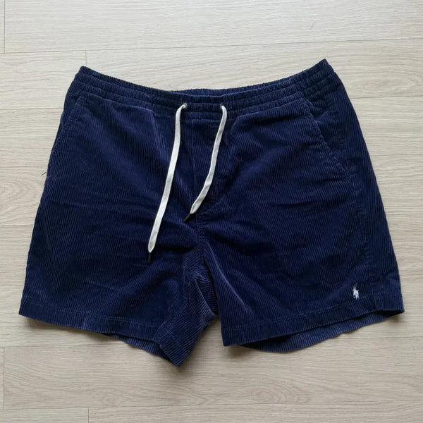 [BUNJANG] Polo Ralph Lauren Corduroy Prepster Shorts Navy L / [폴로 랄프로렌] 코듀로이 프렙스터 쇼츠 반바지 네이비 L 사이즈