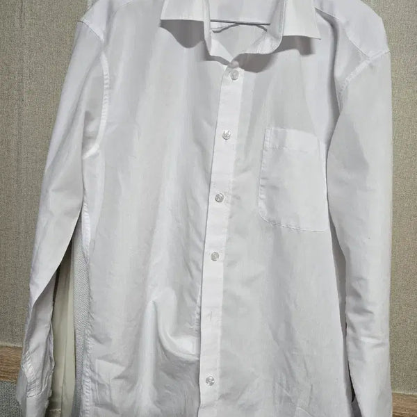 [BUNJANG] Milano Rib White Shirt / 밀라노바 화이트 셔츠