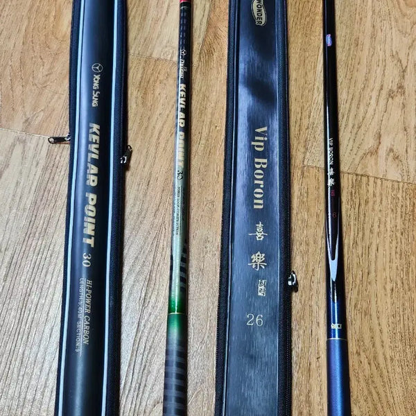 [BUNJANG] Yong Sung Kebla Point 30 Fishing Rod & Won Da VIP Boron Heerak 26 Fishing Rod / 용성 케블라 포인트 30 낚시대 VIP 보론희락 낚시대
