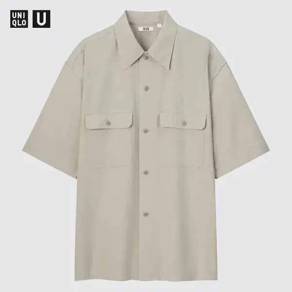[BUNJANG] Uniqlo U Oversized Half-Sleeve Work Shirt XL / xl)유니클로U 오버사이즈 워크셔츠(반팔)