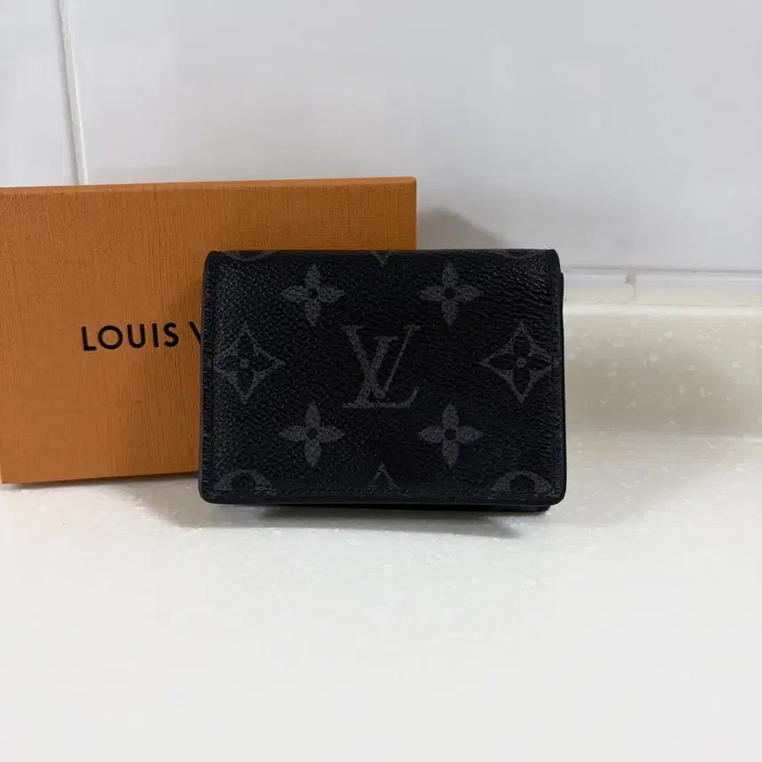 [BUNJANG] Louis Vuitton Monogram Eclipse Envelope Business Card Holder / [정품] 루이비통 이클립스 엔벨로프 비즈니스 카드지갑