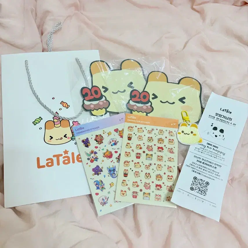 [BUNJANG] Latale Pop-Up Goods Sticker Set / 라테일 팝업 굿즈 스티커 2종