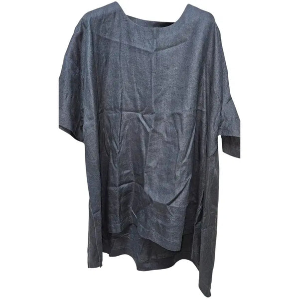 [BUNJANG] Erin Black Linen Shirt / 에린블랙 린넨 셔츠 Free