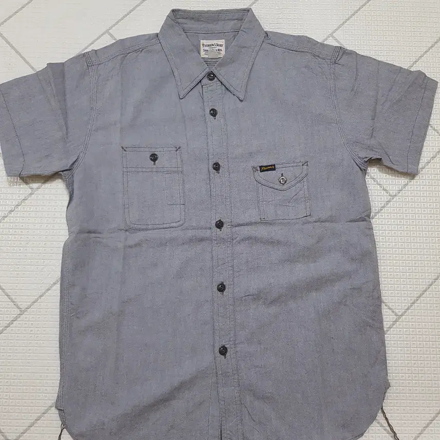 [BUNJANG] Pherrow's Chambray Shirt / 페로우즈 샴브레이셔츠15.5