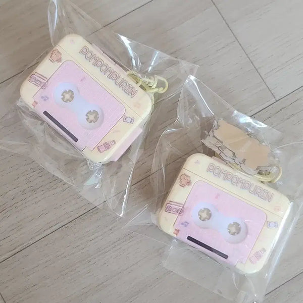 [BUNJANG] Sanrio Pompompurin Cassette Tape Recorder Gacha (Set of 2) / [2개일괄]산리오 폼폼푸린 카세트 테이프 녹음기 가챠