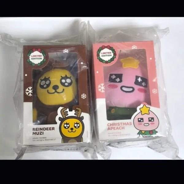 [BUNJANG] Kakao Friends McDonald's Apeach & Muzy Dolls Bundle Set / 카카오프렌즈 맥도날드 인형 2종 일괄 어피치 무지 인형