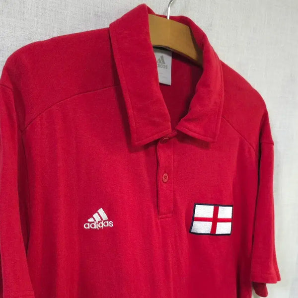 [BUNJANG] Adidas David Beckham England #7 Polo T-Shirt Size 105 / 아디다스 정품 잉글랜드 베컴 7 폴로 카라티 반팔 티셔츠 105 축구