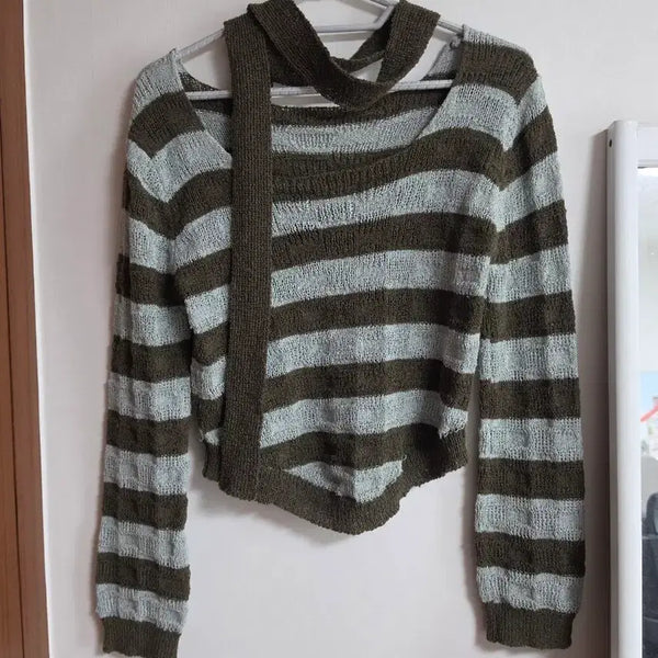[BUNJANG] Loop Sprite Short Knit Sweater / 루프 스프라이트 숏니트 스웨터