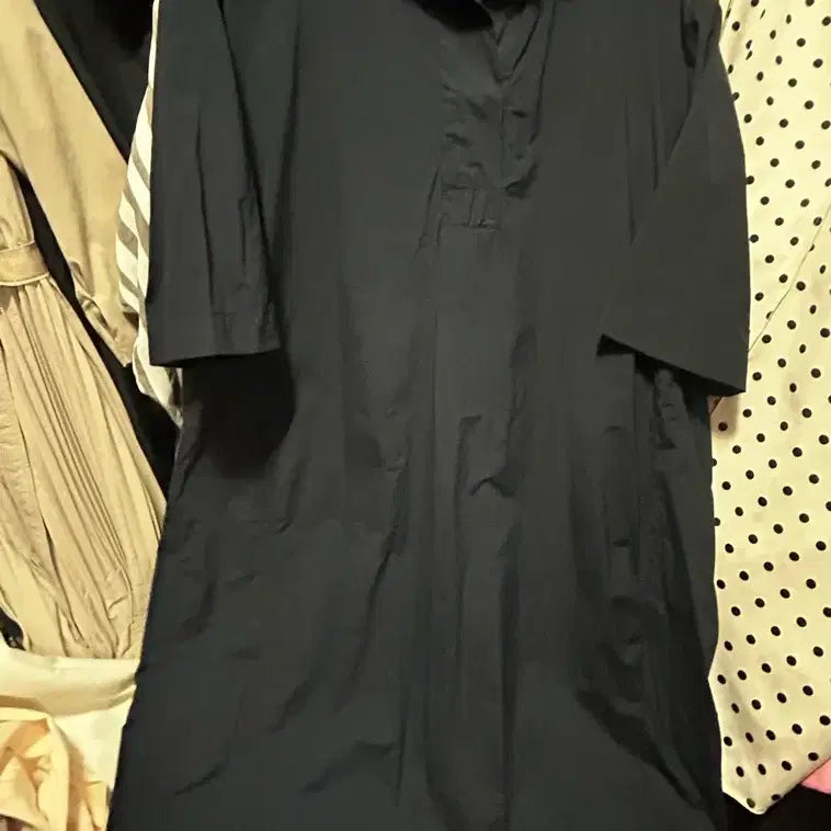[BUNJANG] MIKVE Navy Shirt Dress (L) / 미크베 MIKVE 네이비 셔츠형 원피스 (L)