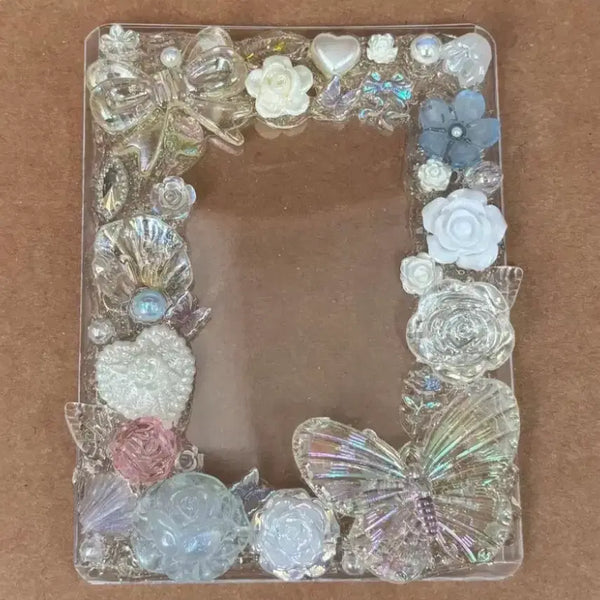 [BUNJANG] Butterfly Flower Photocard Holder / 나비 꽃 탑꾸 / 탑로더 포카홀더