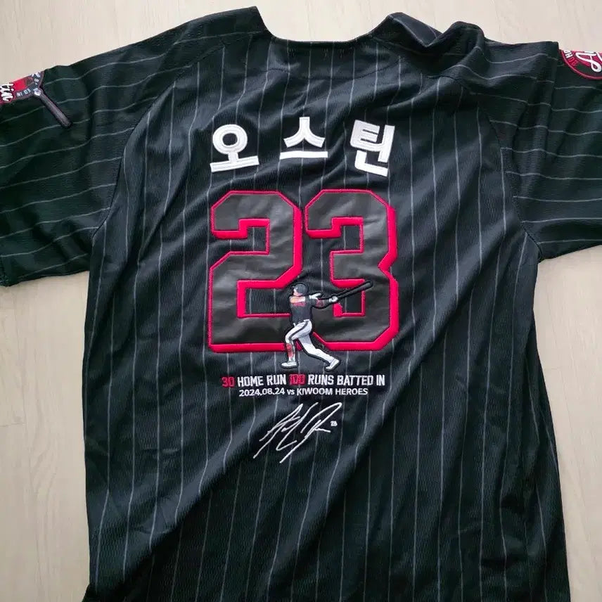 [BUNJANG] LG Twins Austin Dean 2024 Player Jersey (XL) / 2024 엘지 오스틴 딘 플레이어 유니폼 105(XL)