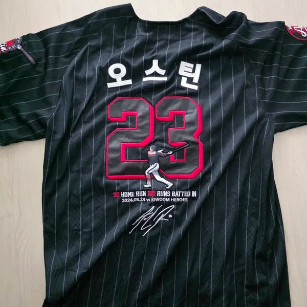 [BUNJANG] LG Twins Austin Dean 2024 Player Jersey (XL) / 2024 엘지 오스틴 딘 플레이어 유니폼 105(XL)