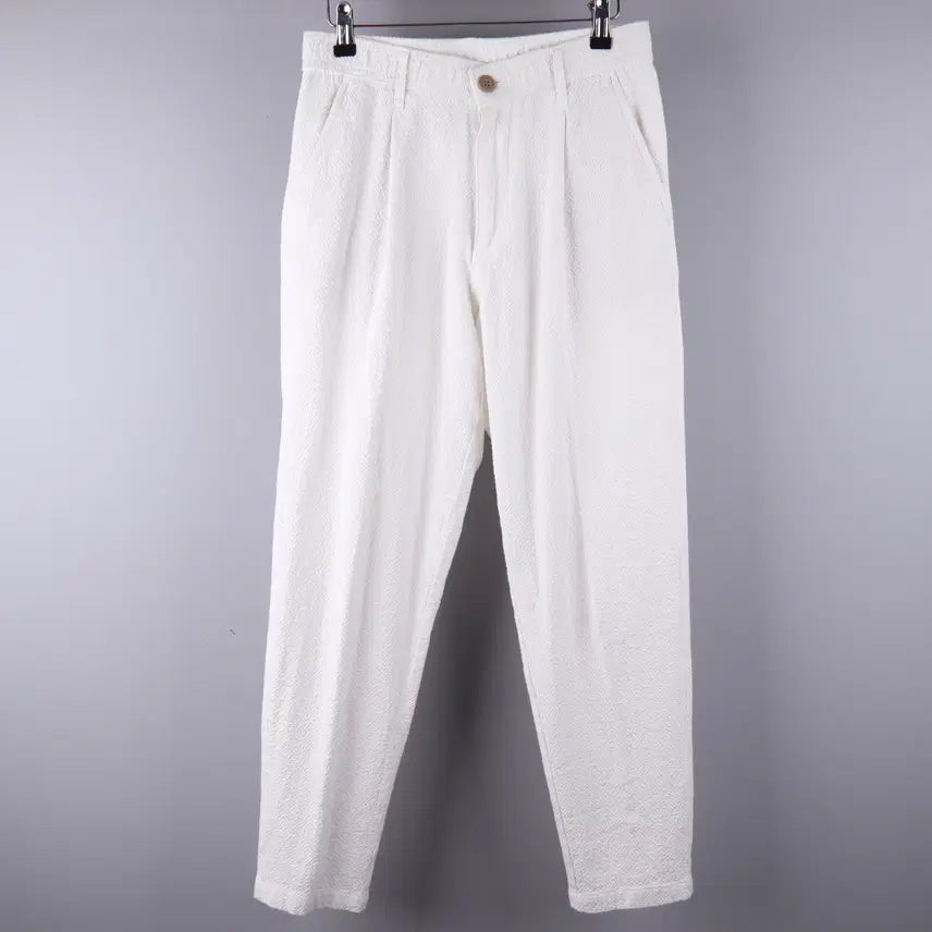[BUNJANG] Zara Men's Cool Pants White (S) / 자라 남성 쿨 팬츠 바지 화이트 (S) 5155