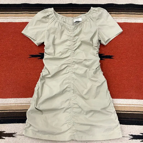 [BUNJANG] KUHO PLUS Shirring Mini Dress / 구호플러스 셔링 미니드레스