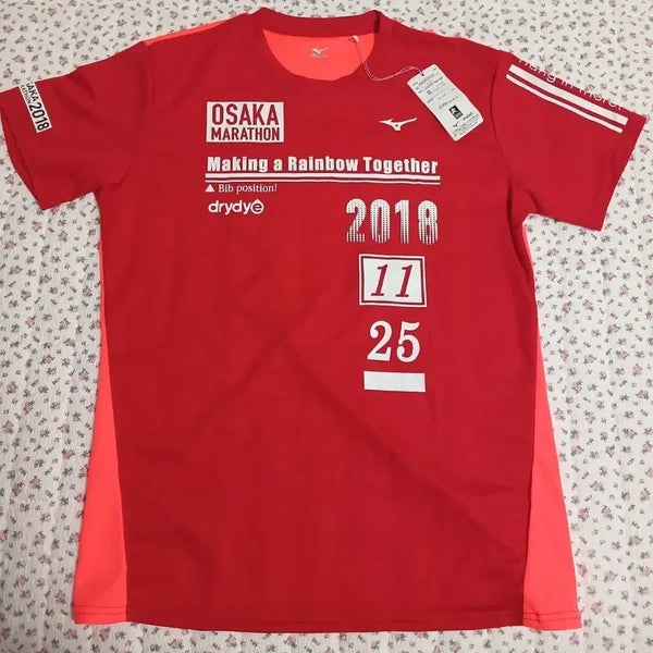 [BUNJANG] Mizuno Osaka Marathon 2018 Commemorative T-Shirt (L) / L사이즈)미즈노 오사카 마라톤 2018 기념 티셔츠