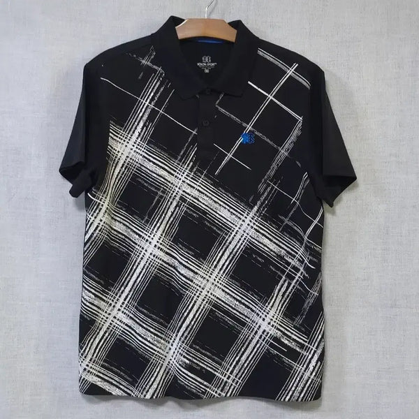 [BUNJANG] KOLON SPORT Men's Functional Short Sleeve Polo T-Shirt (Size 95) / 상태최상) 코오롱스포츠 정품 기능성 여름 반팔 카라티 등산 골프 티셔츠