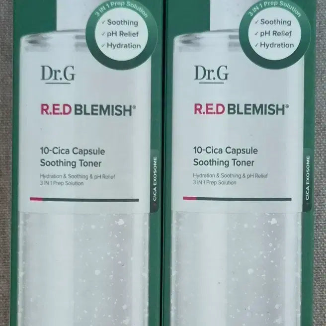 [BUNJANG] Dr.G Red Blemish 10-Cica Capsule Soothing Toner 300ml (Set of 2) / 닥터지 레드 블레미쉬 10-시카 캡슐 수딩 토너 300ml 2개 새상품