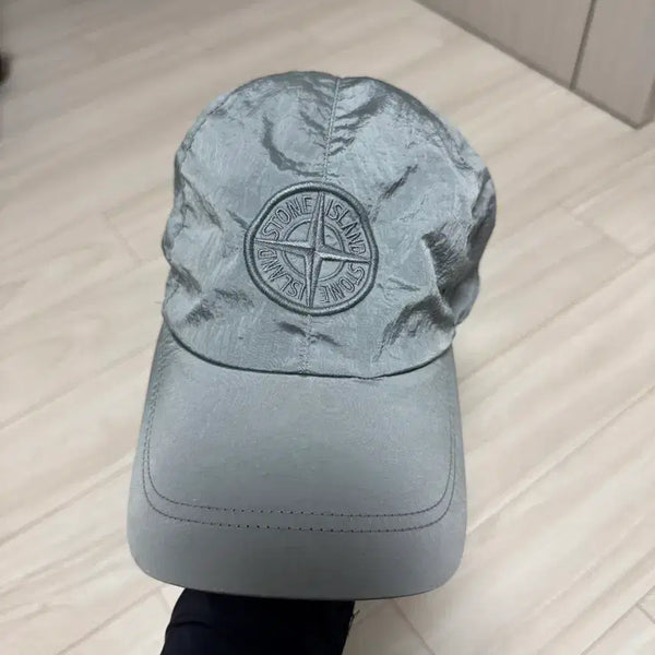 [BUNJANG] Stone Island Nylon Cap Grey XL / 스톤아일랜드 나일론 볼캡 그레이 XL