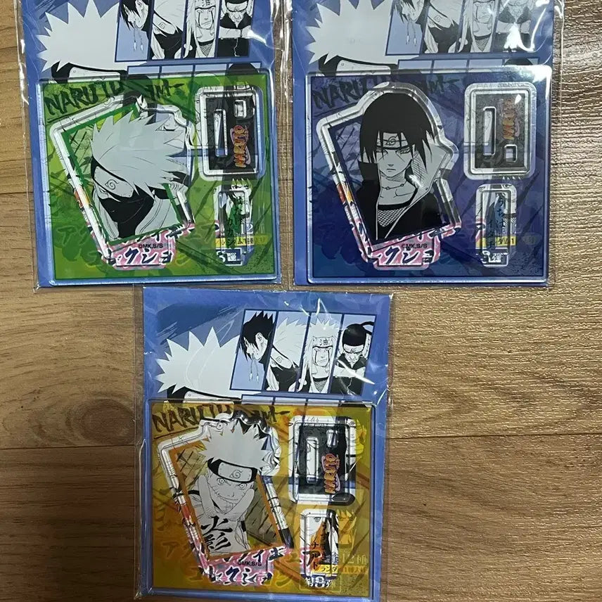 [BUNJANG] Naruto Jump Shop Figuarts Acrylic Standee Set (Naruto, Itachi, Kakashi) / 나루토 점프샵 피겨아크릴 3종 나루토이타치카카시